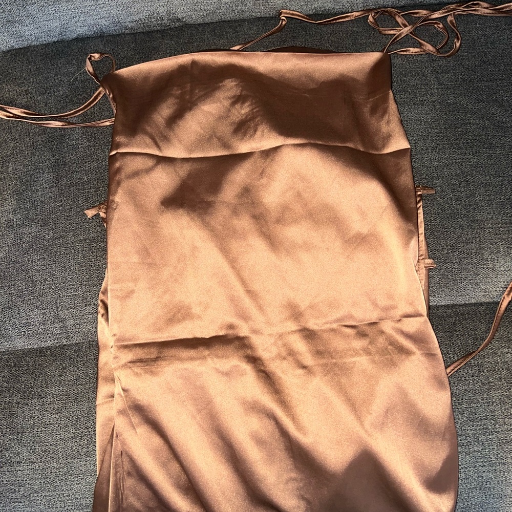 Satin Lace Up Dress Size Large